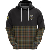 Stewart Hunting Weathered Clan Half Of Tartan Hoodie